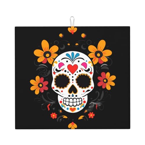 Abtropfmatte für Küche VVXBHGR Day of the Dead Drucke, ultra saugfähig, wendbar und stilvolle Küchenarbeitsplattenmatte Abtropfmatte für Küche VVXBHGR Day of the Dead Drucke, ultra saugfähig, wendbar und stilvolle Küchenarbeitsplattenmatte von VVXBHGR