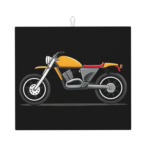 Abtropfmatte für Küche VVXBHGR Motorrad Drucke ultra saugfähig, wendbar und stilvoll Küche Arbeitsplatte Matte von VVXBHGR