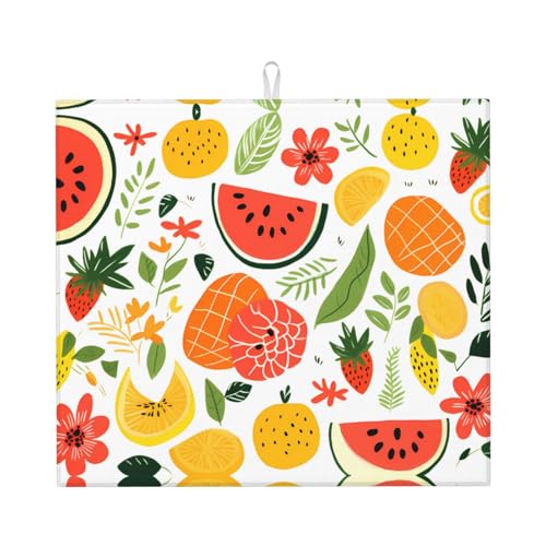 Abtropfmatte für Küche VVXBHGR Obst Motiv Drucke ultra saugfähig, wendbar und stilvoll Küche Arbeitsplatte Matte von VVXBHGR