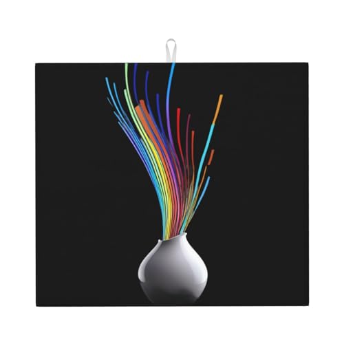 Abtropfmatte für Küche VVXBHGR Vase Kunstdrucke ultra saugfähig, wendbar und stilvoll Küche Arbeitsplatte Matte von VVXBHGR