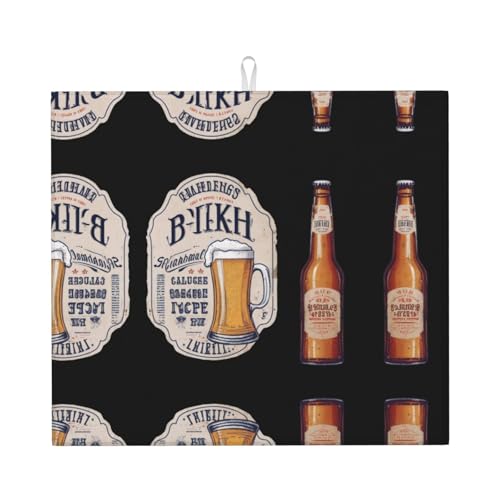Abtropfmatte für Küche VVXBHGR Vintage Weingläser Drucke ultra saugfähig, wendbar und stilvoll Küche Arbeitsplatte Matte Abtropfmatte für Küche VVXBHGR Vintage Weingläser Drucke ultra saugfähig, wendbar und stilvoll Küche Arbeitsplatte Matte von VVXBHGR