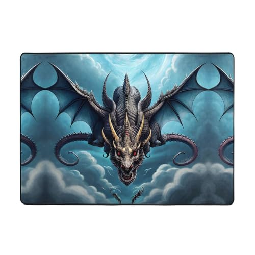 VVXBHGR Flying Dragon Prints Teppich, 203,2 x 147,3 cm, für Wohnzimmer, Büro, Couchtisch, Bett, Balkon, weich, flauschig, wasserabsorbierend, langlebig VVXBHGR Flying Dragon Prints Teppich, 203,2 x 147,3 cm, für Wohnzimmer, Büro, Couchtisch, Bett, Balkon, weich, flauschig, wasserabsorbierend, langlebig von VVXBHGR
