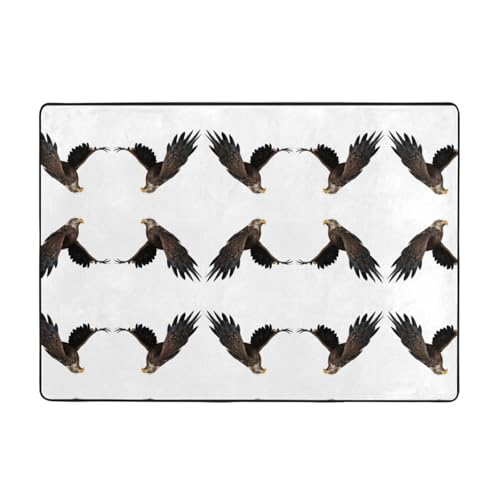 VVXBHGR Soaring Eagle Prints Teppich, 203,2 x 147,3 cm, für Wohnzimmer, Büro, Couchtisch, Bett, Balkon, weich, flauschig, wasserabsorbierend, langlebig VVXBHGR Soaring Eagle Prints Teppich, 203,2 x 147,3 cm, für Wohnzimmer, Büro, Couchtisch, Bett, Balkon, weich, flauschig, wasserabsorbierend, langlebig von VVXBHGR