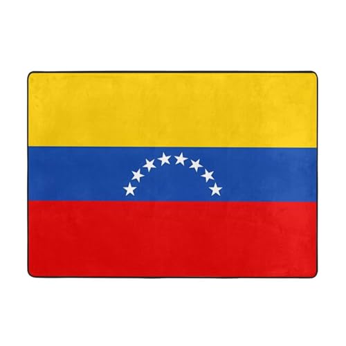 VVXBHGR Teppich mit Flagge von Venezuela, 203,2 x 147,3 cm, für Wohnzimmer, Büro, Couchtisch, Bett, Balkon, weich, flauschig, wasserabsorbierend, langlebig VVXBHGR Teppich mit Flagge von Venezuela, 203,2 x 147,3 cm, für Wohnzimmer, Büro, Couchtisch, Bett, Balkon, weich, flauschig, wasserabsorbierend, langlebig von VVXBHGR