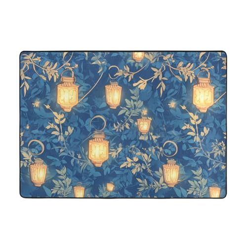VVXBHGR Teppich mit Glühwürmchen und Laternen, 203,2 x 147,3 cm, für Wohnzimmer, Büro, Couchtisch, Bett, Balkon, weich, flauschig, wasserabsorbierend, langlebig VVXBHGR Teppich mit Glühwürmchen und Laternen, 203,2 x 147,3 cm, für Wohnzimmer, Büro, Couchtisch, Bett, Balkon, weich, flauschig, wasserabsorbierend, langlebig von VVXBHGR