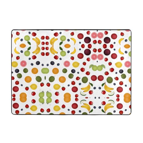 VVXBHGR Teppich mit Obstteller, 203,2 x 147,3 cm, für Wohnzimmer, Büro, Couchtisch, Bett, Balkon, weich, flauschig, wasserabsorbierend, langlebig VVXBHGR Teppich mit Obstteller, 203,2 x 147,3 cm, für Wohnzimmer, Büro, Couchtisch, Bett, Balkon, weich, flauschig, wasserabsorbierend, langlebig von VVXBHGR