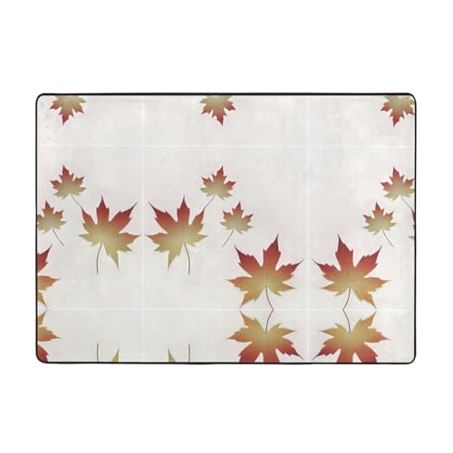 VVXBHGR Teppich mit fallenden Ahornblättern, 203,2 x 147,3 cm, für Wohnzimmer, Büro, Couchtisch, Bett, Balkon, weich, flauschig, wasserabsorbierend, langlebig VVXBHGR Teppich mit fallenden Ahornblättern, 203,2 x 147,3 cm, für Wohnzimmer, Büro, Couchtisch, Bett, Balkon, weich, flauschig, wasserabsorbierend, langlebig von VVXBHGR