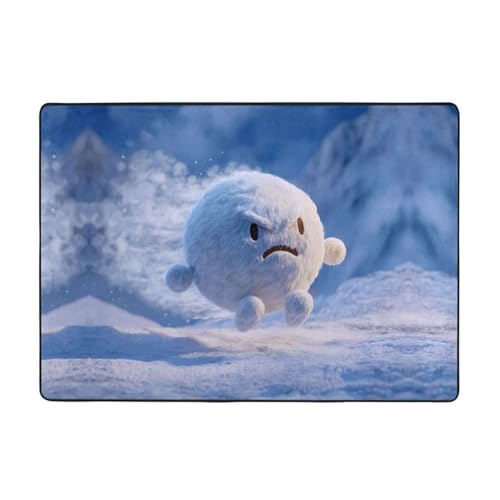 VVXBHGR Teppich mit fliegendem Schneeballdruck, 203,2 x 147,3 cm, für Wohnzimmer, Büro, Couchtisch, Bett, Balkon, weich, flauschig, wasserabsorbierend, langlebig VVXBHGR Teppich mit fliegendem Schneeballdruck, 203,2 x 147,3 cm, für Wohnzimmer, Büro, Couchtisch, Bett, Balkon, weich, flauschig, wasserabsorbierend, langlebig von VVXBHGR