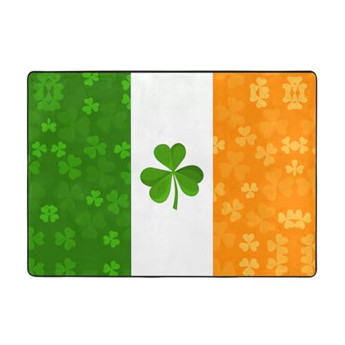 VVXBHGR Teppich mit irischer Flagge, 203,2 x 147,3 cm, für Wohnzimmer, Büro, Couchtisch, Bett, Balkon, weich, flauschig, wasserabsorbierend, langlebig VVXBHGR Teppich mit irischer Flagge, 203,2 x 147,3 cm, für Wohnzimmer, Büro, Couchtisch, Bett, Balkon, weich, flauschig, wasserabsorbierend, langlebig von VVXBHGR