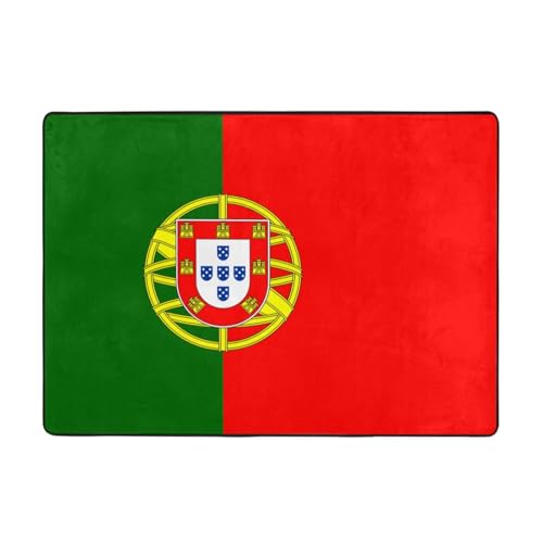 VVXBHGR Teppich mit portugiesischer Flagge, 203,2 x 147,3 cm, für Wohnzimmer, Büro, Couchtisch, Bett, Balkon, weich, flauschig, wasserabsorbierend, langlebig VVXBHGR Teppich mit portugiesischer Flagge, 203,2 x 147,3 cm, für Wohnzimmer, Büro, Couchtisch, Bett, Balkon, weich, flauschig, wasserabsorbierend, langlebig von VVXBHGR