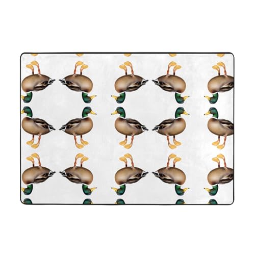VVXBHGR Wild Duck Prints Teppich, 203,2 x 147,3 cm, für Wohnzimmer, Büro, Couchtisch, Bett, Balkon, weich, flauschig, wasserabsorbierend, langlebig VVXBHGR Wild Duck Prints Teppich, 203,2 x 147,3 cm, für Wohnzimmer, Büro, Couchtisch, Bett, Balkon, weich, flauschig, wasserabsorbierend, langlebig von VVXBHGR