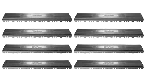 VViViD Elite Garage Modulare Bodenfliesen, 8 Stück (Grau, 39,4 x 7 x 2,3 cm) von VViViD