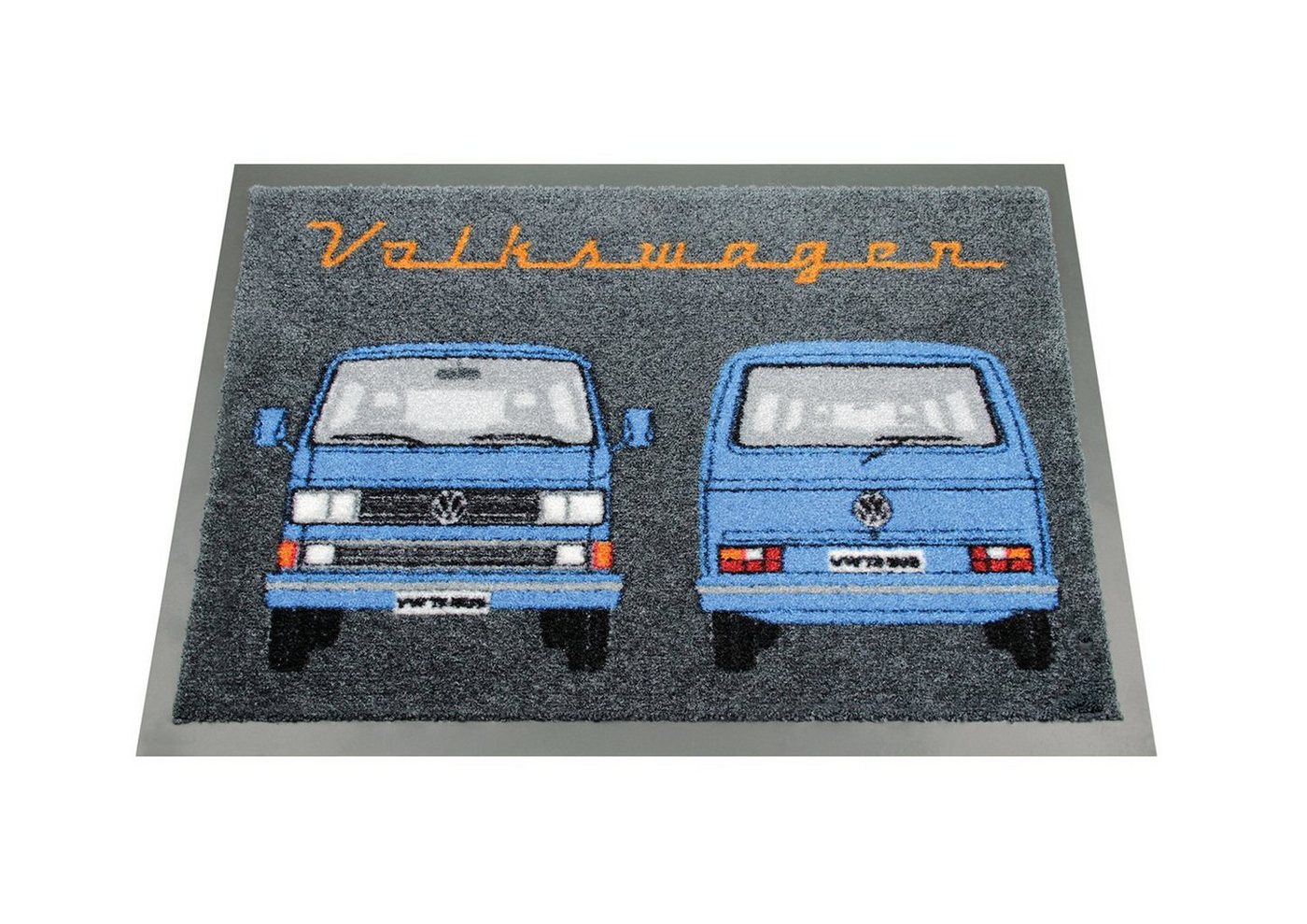 Fußmatte Volkswagen Türvorleger im VW Bulli T3 Design, VW Collection by BRISA, Rechteckig, Höhe: 7 mm, In- und Outdoor von VW Collection by BRISA