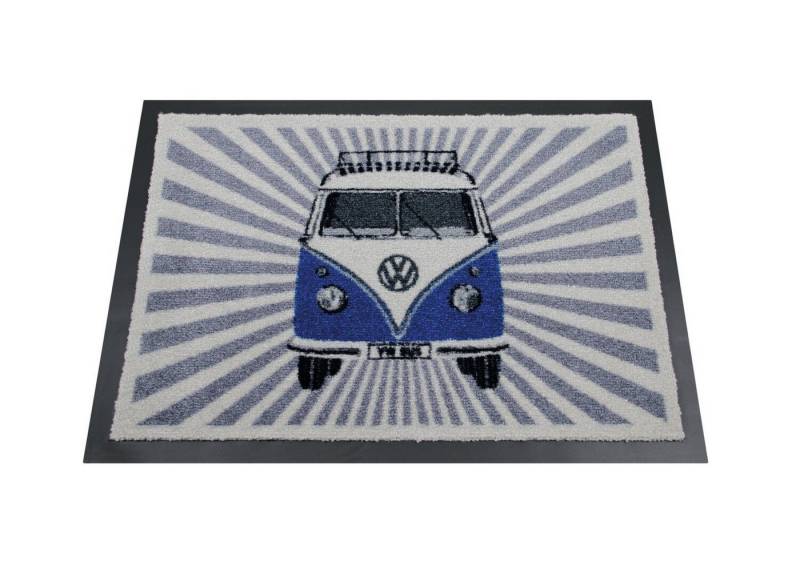 VW Collection by BRISA Fußmatte Volkswagen Türvorleger im VW Design, Rechteckig, Höhe: 7 mm, strapazierfähiger Schuhabstreifer von VW Collection by BRISA