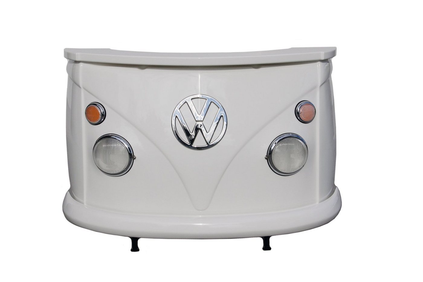 VW Collection by BRISA Bartisch Volkswagen Bartheke im T1 Bulli Bus Design, extravaganter weißer Empfangstisch, 168x110x65 cm von VW Collection by BRISA