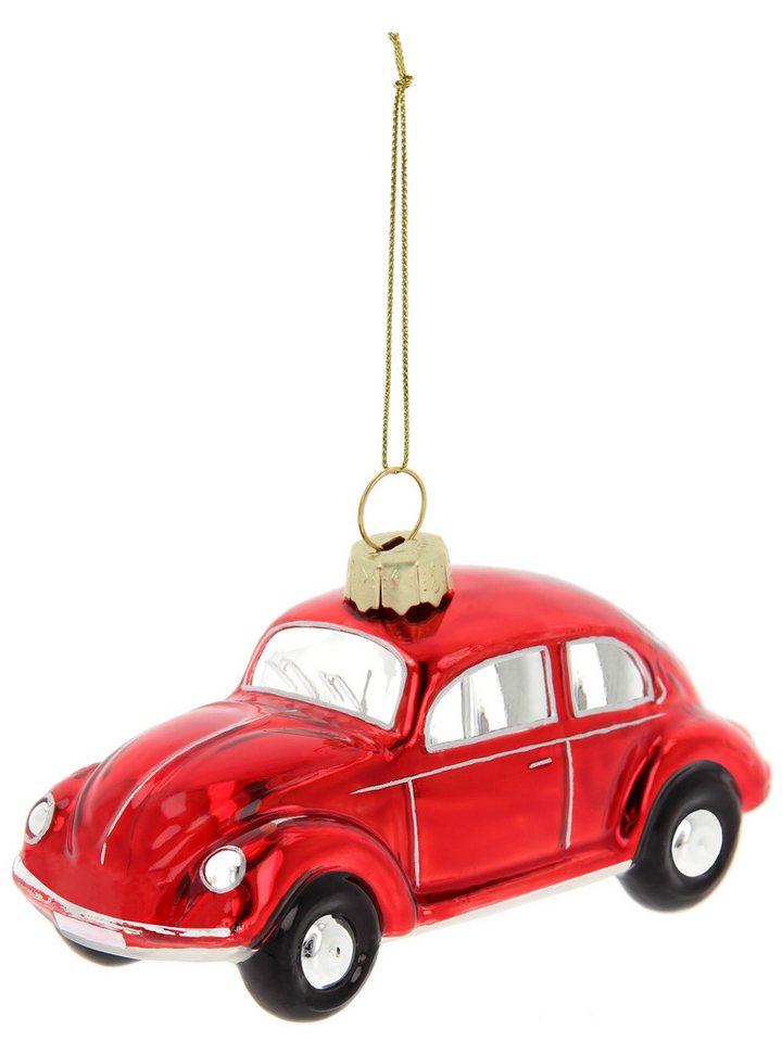 VW Collection by BRISA Hängedekoration Volkswagen VW Käfer Dekoanhänger/Weihnachtsschmuck aus Glas (1 St), mundgeblasen und handbemalt von VW Collection by BRISA