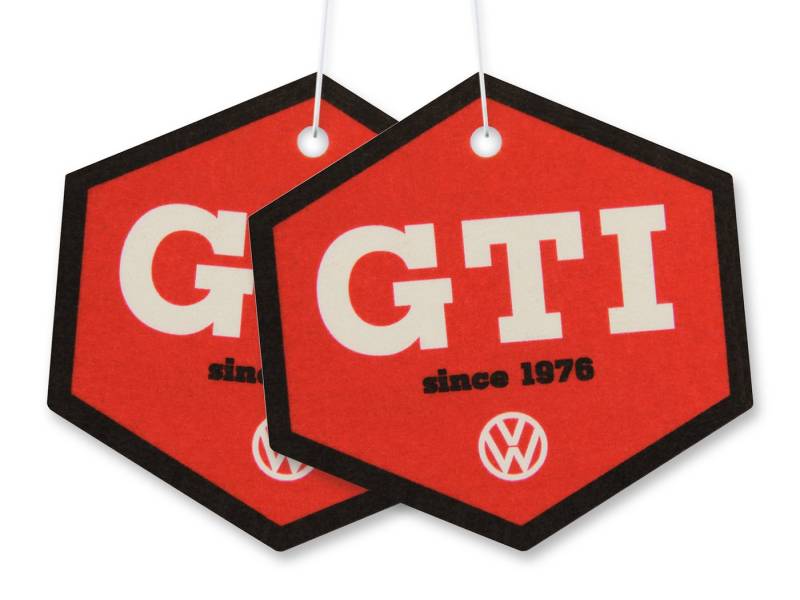 VW Collection by BRISA Raumduft Volkswagen Lufterfrischer fürs Auto (2-St), Duftbaum im GTI Design von VW Collection by BRISA