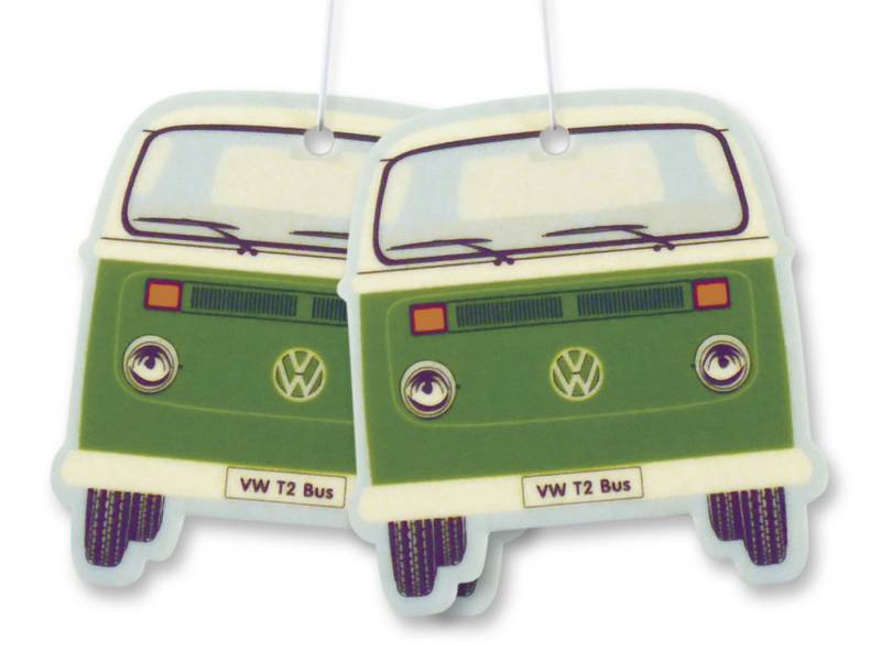 VW Collection by BRISA Raumduft Volkswagen Lufterfrischer fürs Auto (2-St), Duftspender im VW T2 Bulli Design von VW Collection by BRISA