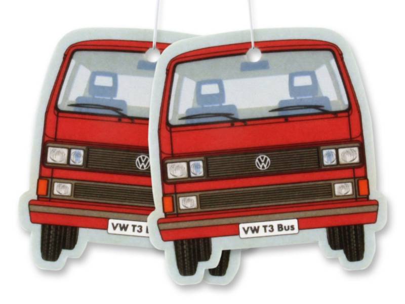 VW Collection by BRISA Raumduft Volkswagen Lufterfrischer fürs Auto (2-St), Duftspender im VW T3 Bulli Design von VW Collection by BRISA