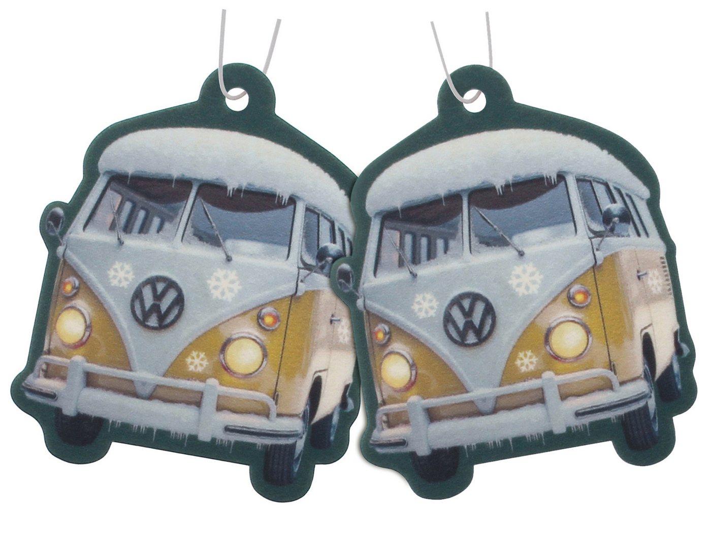 VW Collection by BRISA Raumduft Volkswagen Lufterfrischer fürs Auto (mit Aromen, 2-St., (1 Paar) oder einzeln erhältlich), Weihnachtliche Düfte von VW Collection by BRISA