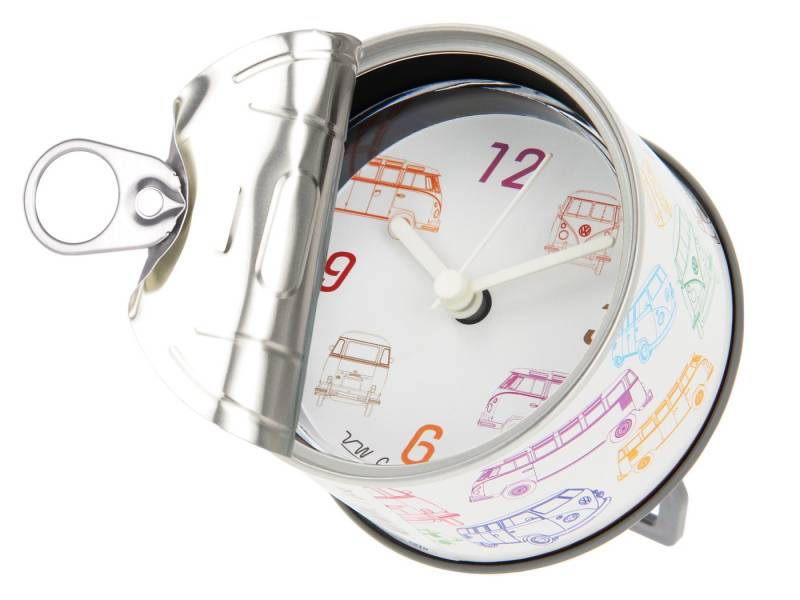 VW Collection by BRISA Tischuhr Tischuhr Vintage Volkswagen Uhr magnetischer Wecker im Bulli Design von VW Collection by BRISA