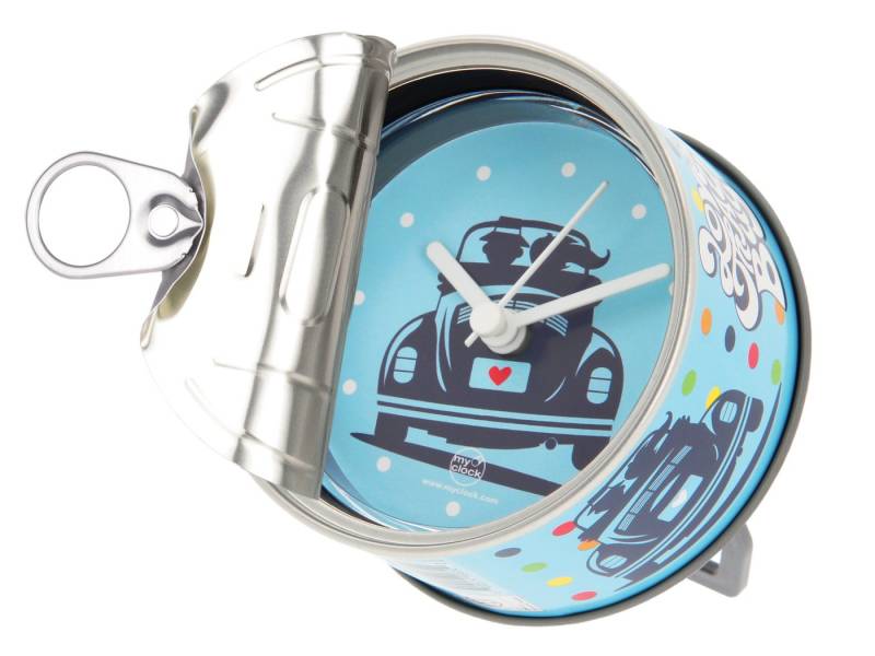 VW Collection by BRISA Tischuhr Vintage Volkswagen Uhr magnetischer Wecker im Käfer Design von VW Collection by BRISA