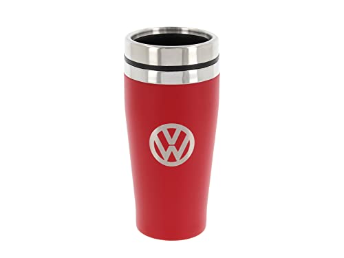 BRISA VW Collection - Original Volkswagen Isolierter Edelstahl Thermo-Becher (Doppelwandig/450ml/Rot) von BRISA