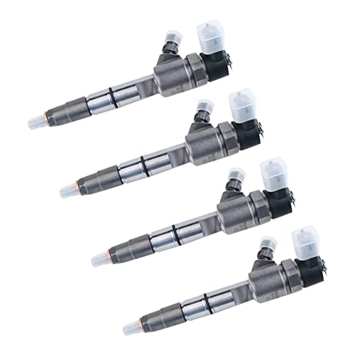 4 Stück 0445110454 Kraftstoffeinspritzdüse Common Rail kompatibel mit Isuzu JMC 4JB 2009-2018 Dieselmotor Injektor 1112100ABA 0445 110 454 von VWAUGDKPS