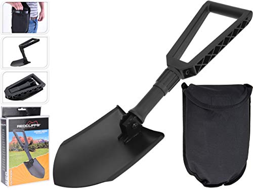 Trendkontor Klappspaten mit Tasche Klappschaufel Feldspaten Spaten Schaufel klappbar von Trendkontor