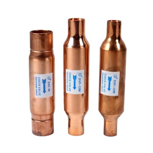 1 x Kupfer-Rückschlagventil für Kühlschrank, Wärmepumpe, Klimaanlage, Hochdruckreiniger, Wasser-Kraftstoffleitung, Rückschlagventil (12,7 mm) von VWWJCCRO