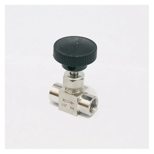VWWJCCRO 1/4" BSP Equal Female Thread 304 Stainless Steel Flow Control Shut Off Valve Needle Valve 915 PSI VWWJCCRO 1/4" BSP Equal Female Thread 304 Stainless Steel Flow Control Shut Off Valve Needle Valve 915 PSI von VWWJCCRO