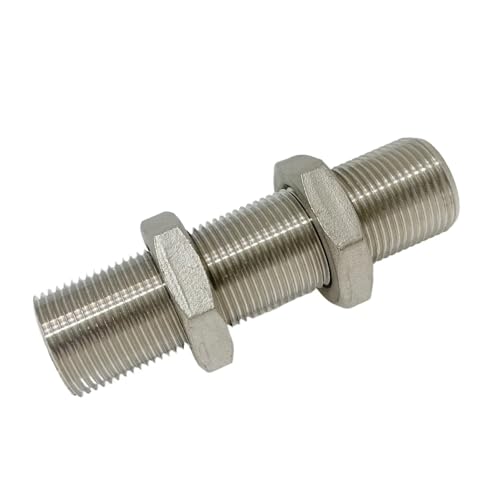 VWWJCCRO 100mm Length 3/4" BSP Male Thread 304 Stainless Steel Full Threaded Nipple Pipe Fitting Connector VWWJCCRO 100mm Length 3/4" BSP Male Thread 304 Stainless Steel Full Threaded Nipple Pipe Fitting Connector von VWWJCCRO