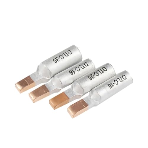 VWWJCCRO 10PCS Copper-Aluminum Terminal Wire Cable Lugs Wiring Connector Nose Power Fittings for Circuit Breaker 10-95mm2(DTLC Series,10mm2) von VWWJCCRO