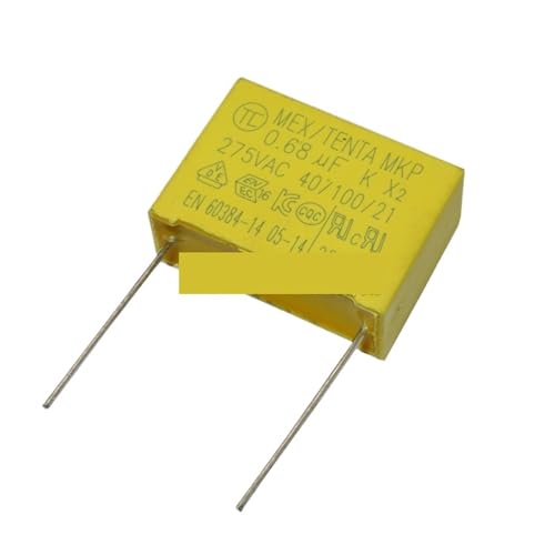 VWWJCCRO 10pcs 275VAC Capacitor X2 Capacitor 0.68uF 680nf Pitch 22mm X2 275V Polypropylene Film Capacitor VWWJCCRO 10pcs 275VAC Capacitor X2 Capacitor 0.68uF 680nf Pitch 22mm X2 275V Polypropylene Film Capacitor von VWWJCCRO
