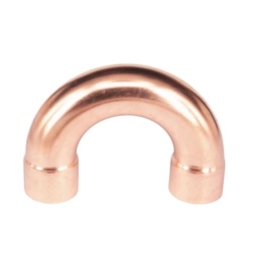 VWWJCCRO 12x0.8x36mm 180 Degree Bend Copper End Feed Plumbing Pipe Fitting for Gas Water Oil VWWJCCRO 12x0.8x36mm 180 Degree Bend Copper End Feed Plumbing Pipe Fitting for Gas Water Oil von VWWJCCRO