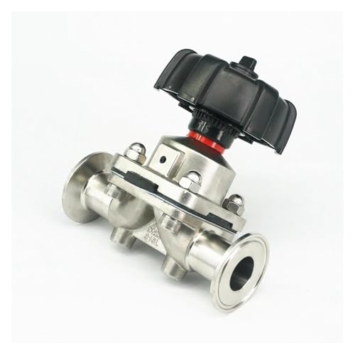 VWWJCCRO 19/25/32/38/51mm Tri Clamp 1.5" 2" 316 Stainless Steel Diaphragm Valve Food Industries 10 Bar(32x50.5mm 1.5 in. TC) von VWWJCCRO