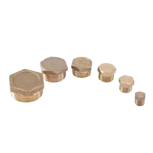 VWWJCCRO 1PC 3/8" BSPP Male Brass Pipe Countersunk Hex Socket End Cap VWWJCCRO 1PC 3/8" BSPP Male Brass Pipe Countersunk Hex Socket End Cap von VWWJCCRO