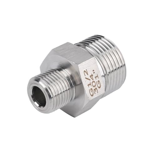 VWWJCCRO 2" BSPP- 2" BSPP Thread 304 Stainless Steel Hex Nipple High Pressure Pipe Fitting Connector VWWJCCRO 2" BSPP- 2" BSPP Thread 304 Stainless Steel Hex Nipple High Pressure Pipe Fitting Connector von VWWJCCRO