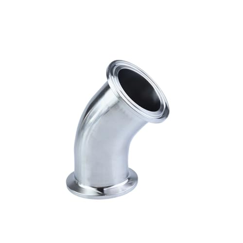 VWWJCCRO 57mm O/D 2.5" Tri Clamp SS304 Stainless Steel Ferrule 45 Degree Elbow Pipe Fitting VWWJCCRO 57mm O/D 2.5" Tri Clamp SS304 Stainless Steel Ferrule 45 Degree Elbow Pipe Fitting von VWWJCCRO
