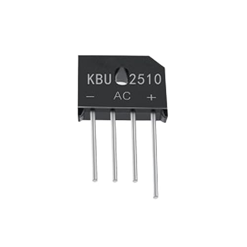 VWWJCCRO 5PCS KBU2510 25A 1000V Rectifier Bridge Stack Straight Plug Flat Bridge Rectifier red Copper Round feet VWWJCCRO 5PCS KBU2510 25A 1000V Rectifier Bridge Stack Straight Plug Flat Bridge Rectifier red Copper Round feet von VWWJCCRO