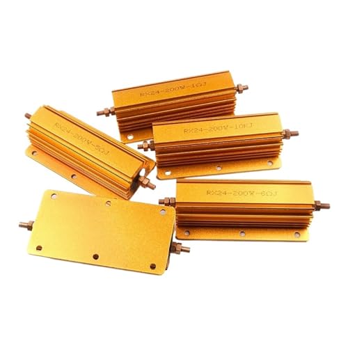 VWWJCCRO Aluminum Power Metal Shell Case Wirewound Resistor 200W 300W 500W 0.1~10K 0.22 0.33 0.5 2 4 8 20 30 47 50 100 200 300 500 1K 2K(500W 8 Ohm) von VWWJCCRO