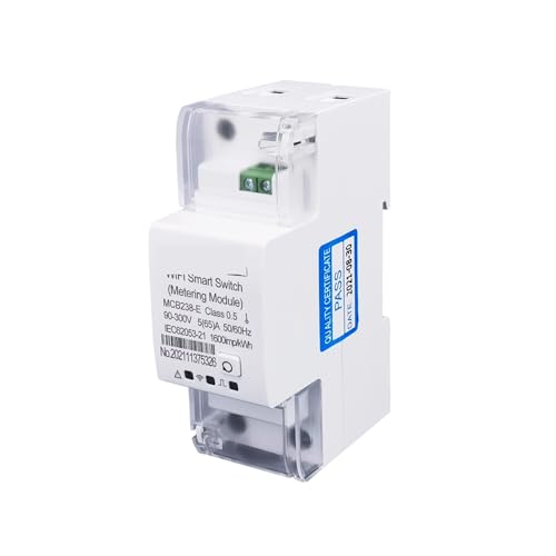 VWWJCCRO Einphasiges Smart-Schalter-Messgerät, KWh-Messung, Überwachung, Leistungsschalter, Timer-Relais, 65 A von VWWJCCRO
