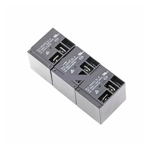VWWJCCRO Relais SLC-05VDC-SL-A SLC-12VDC-SL-A SLC-24VDC-SL-A Umwandlungs-Set, 4-polig, 30 A, T91 (SLC-5VDC-SL-A), 25 Stück von VWWJCCRO