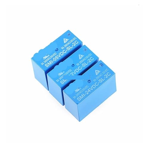 VWWJCCRO Relais SMI-05VDC 12VDC 24VDC-SL-2C 5A 8PIN(SMI-24V-2C) 10 Stück von VWWJCCRO