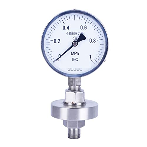 Dynamometer Gewinde-Manometer Edelstahl-Membran-Manometer Luftdruckmesser N/kg/lb/oz.(-0,1~0) von VXDEFP