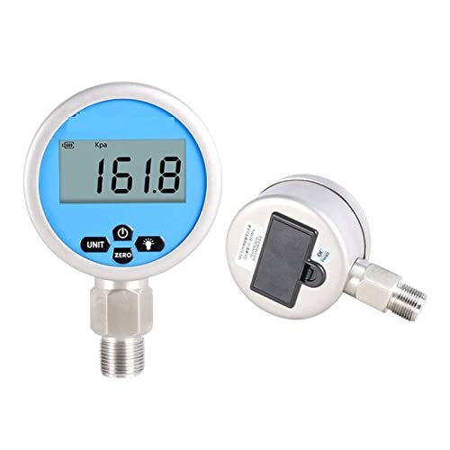 Dynamometer Hochpräzises digitales Manometer Luftdruck Hydraulikdruck Öldruck Wasserdruckmessgerät 1,6 MPa Digitales Vakuum-Manometer N/kg/lb/oz.(0-1,6 MPa) von VXDEFP