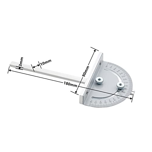 Frästisch-Einlegeplatte Holzbearbeitungsbänke Tischkreissäge mit Gehrungslehre Führung Aluminiumprofil Zaun Gleithalterungen(Miter Gauge) von VXDEFP