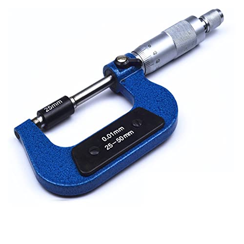 Mikrometer, 0,001 mm digitales Außenmikrometer 0-25 mm 25-50 mm 50-75 mm 75-100 mm elektronischer Mikrometer-Messschiebermessmessermikrometer-Vergaser Carbid(Mechanical 25-50) von VXDEFP