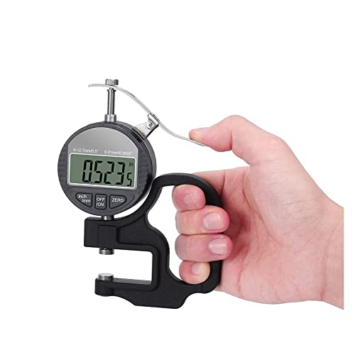 Mikrometer, 0,01 mm / 0,001 mm elektronische Dicke von 12,7 mm 25,4 mm digitaler Mikrometermikrometermarkermikrometro -Dicke Tester(0-12.7mm 0.01mm) von VXDEFP