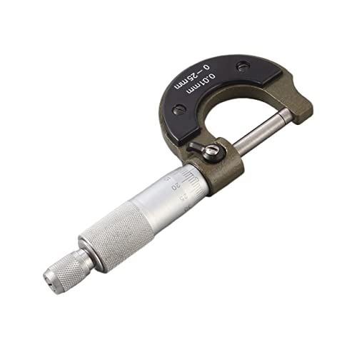 Mikrometer, 0-25 mm 0,01 mm Gauge Außenmetrik-Mikrometer-Werkzeug mit Metall for Mechanisten-Bremssattel-Werkzeug Mikrometer, 0-25 mm 0,01 mm Gauge Außenmetrik-Mikrometer-Werkzeug mit Metall for Mechanisten-Bremssattel-Werkzeug von VXDEFP
